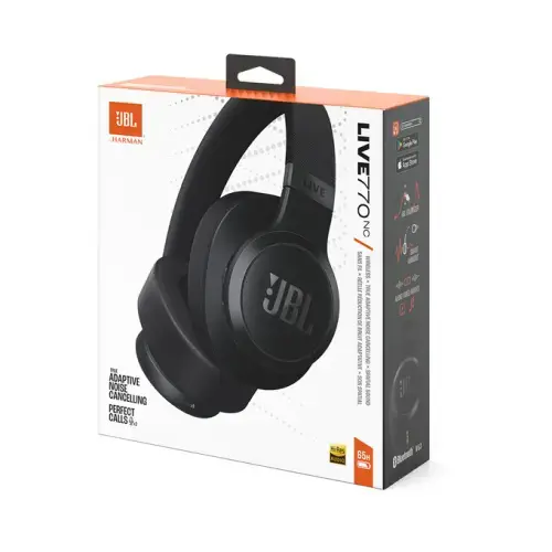 JBL belaidės ausinės "Live 770NC", juodos spalvos