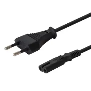Savio CL-97 laidas CEE 7|16 - IEC 320 C7 (2-PIN, 1,2М) juodas