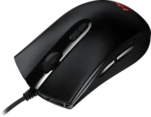 "HyperX Pulsefire Core" - žaidimų pelė (juoda), dvipusė, optinė, A tipo USB, 6200 DPI, juoda