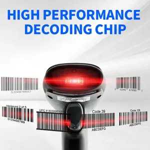 QOLTEC 50866 Brūkšninių kodų skaitytuvas 1D CCD USB juodas