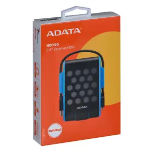 "ADATA DashDrive AHD720-2TU3-CBL" išorinis kietasis diskas (2 TB; 2,5"; USB 3.0; 5400 aps./min; mėlyna spalva)