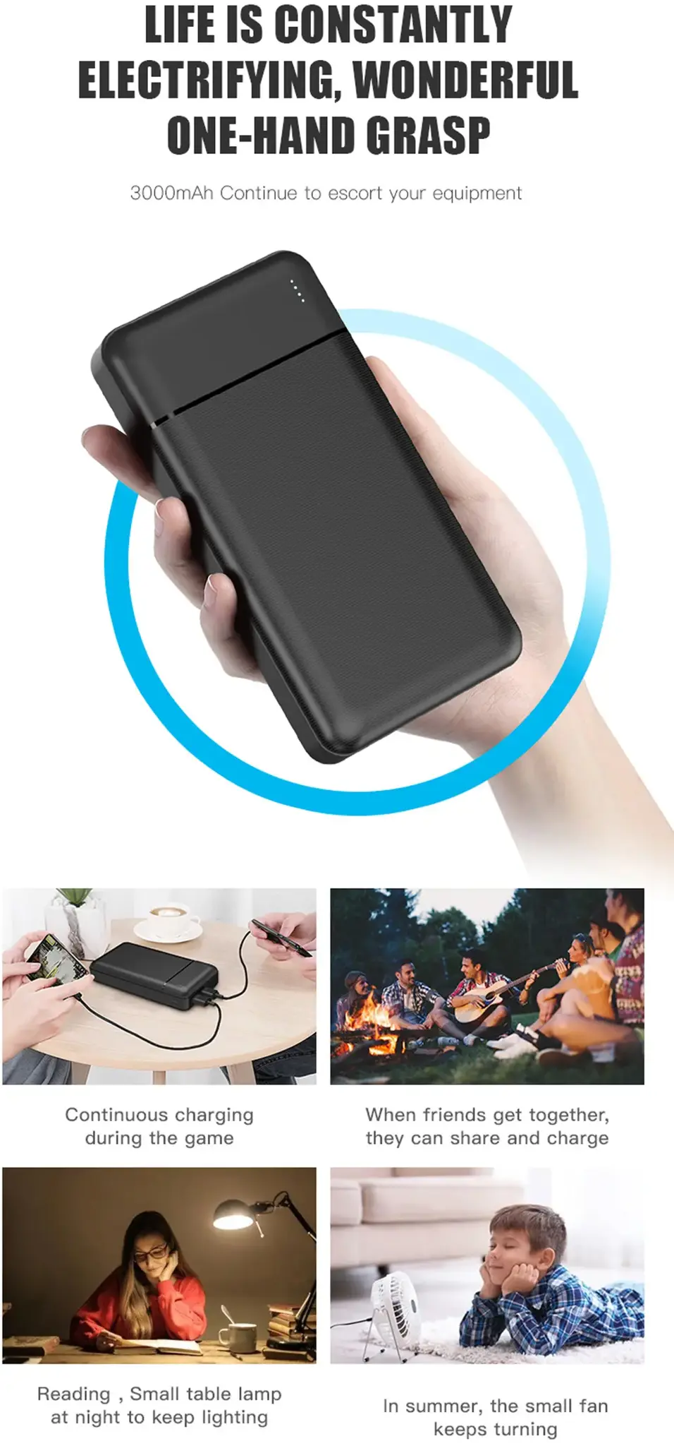 Platinet power bank 30000mAh PMPB30W707, black