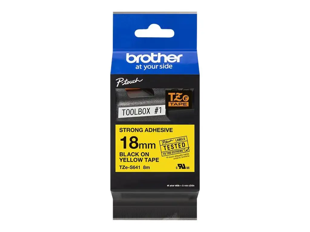 Brother TZE-S641, Black on yellow, TZ, China, 5 year(s), Brother, P-Touch PT-1830, 1950, 2030, 2100, 2430, 2470, 2700, 2730, 7600, 9700, 9800, E300, H300