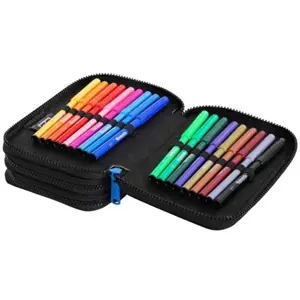 Forminis trijų skyrių penalas su priedais CoolPack Jumper 3 FOOTBALL