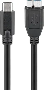 "Goobay" 67995 USB-C ir micro-B 3.0 kabelis Apvalus kabelis, itin spartus duomenų perdavimas - USB-…