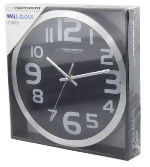 SIENINIS LAIKRODIS ZURICH BLACK