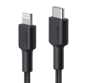 AUKEY CB-CL03 NAILONINIS USB C-LIGHTNING KABELIS 2 M PD