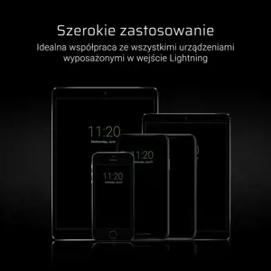 GREENCELL KABGC02 GCmatte Lightning plokščias 25 cm laidas su greituoju įkrovimu Apple 2,4A