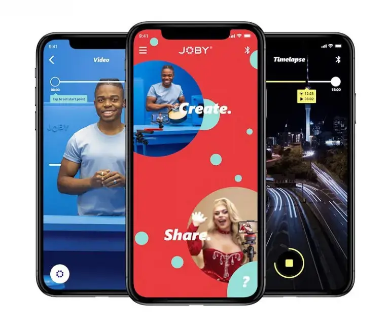 "Joby Spin" telefono laikiklio rinkinys