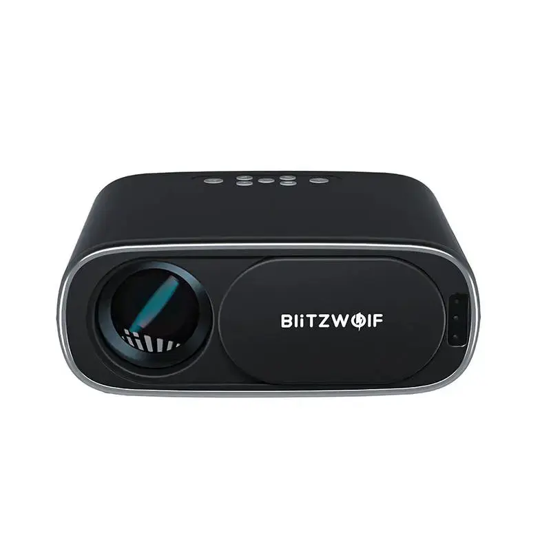 "BlitzWolf BW-V4" 1080p LED spinduolis / projektorius, "Wi-Fi" + "Bluetooth" (juodas)