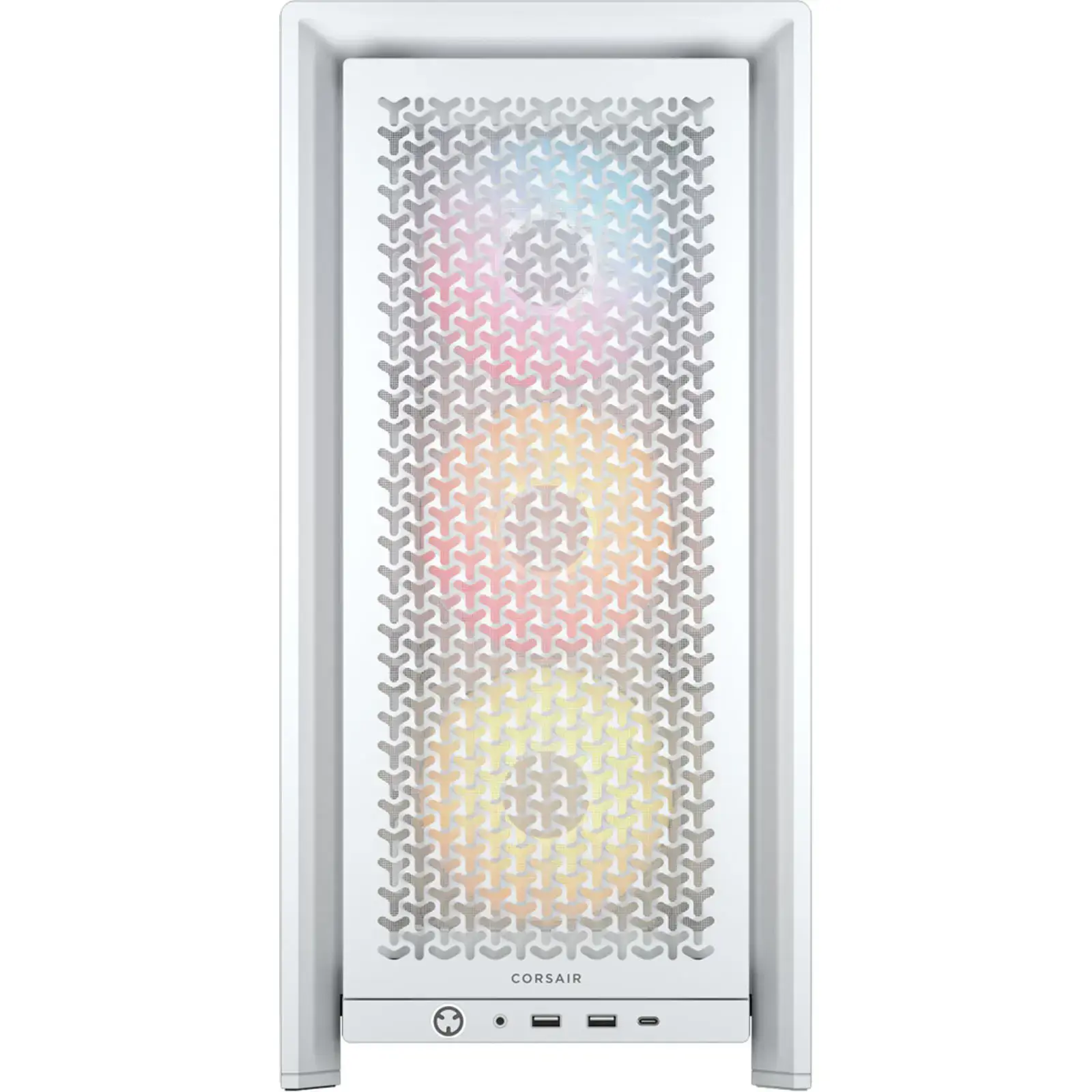Corsair PC Case | Frame 4000D RS ARGB Modular | White | Mid-Tower | Power supply included No
