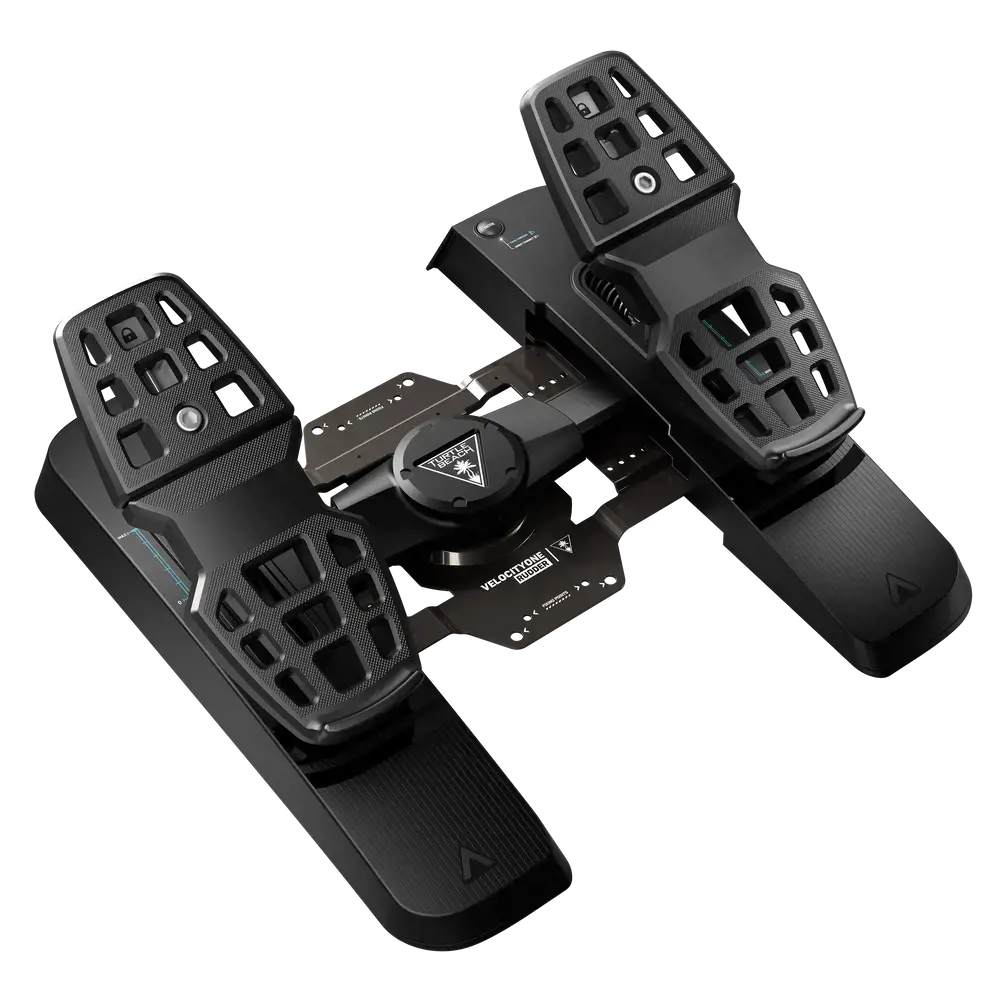 Turtle Beach VelocityOne Rudder, Pedals, PC, Xbox, Xbox One, Xbox Series S, Xbox Series X, Mode button, Wired, USB, Black