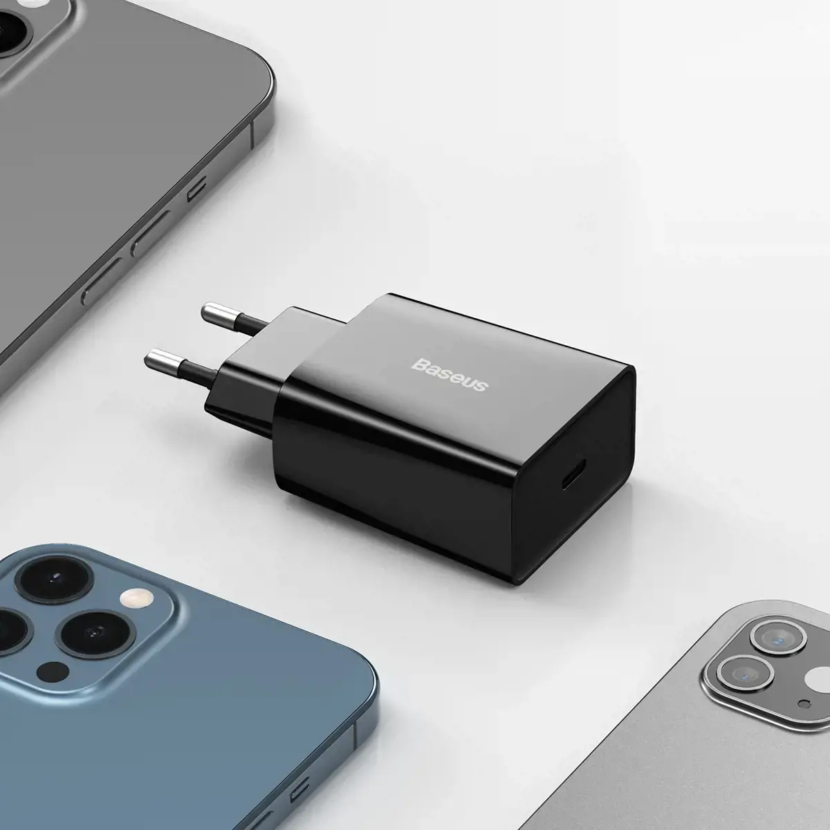 Baseus CCFS-SN01 kelioninis įkroviklis USB-C | 20W | 3A melyna