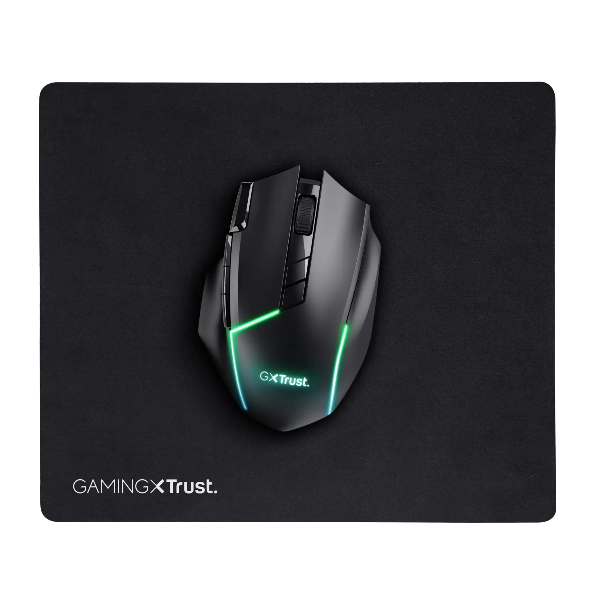Trust GXT 754, Juodas, Vienspalvis, Neslystantis pagrindas, Žaidimų pelės kilimėlis