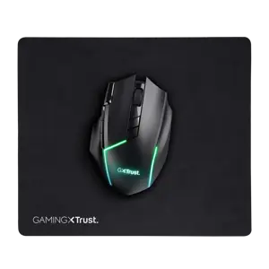 Trust GXT 754, Juodas, Vienspalvis, Neslystantis pagrindas, Žaidimų pelės kilimėlis