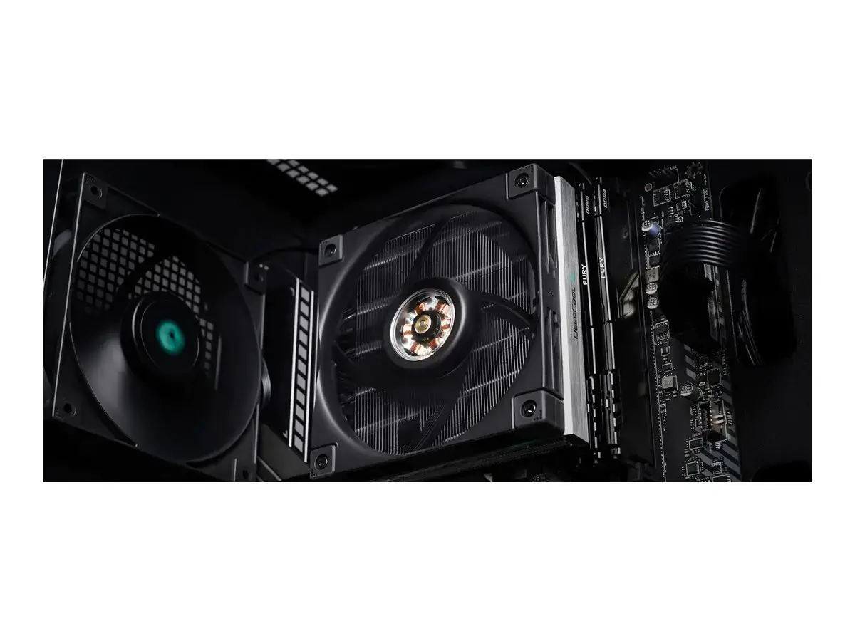 "DeepCool AN600", Oro aušintuvas, 12 cm, 61,56 cfm, aliuminis, juodas