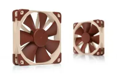 Noctua NOC-NF-F12-PWM kompiuterio aušinimo sistema Kompiuterio korpuso ventiliatorius 12 cm smėlio spalvos, rudas 1 vnt.