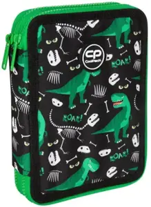 Forminis dviejų skyrių penalas su priedais CoolPack Jumper XL Dinosaurs