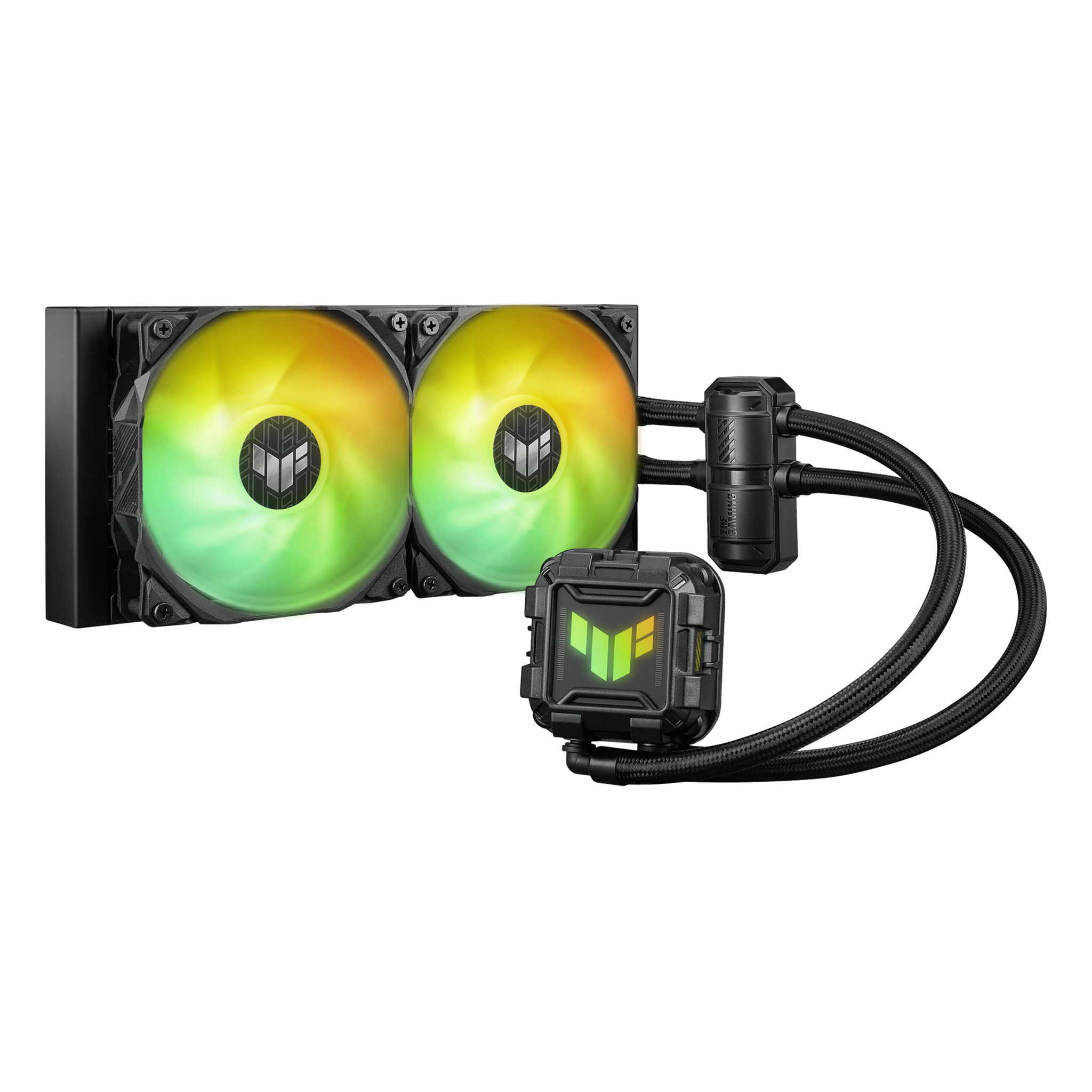 ASUS TUF GAMING LC II 240 ARGB, Skystųjų aušintuvų rinkinys, 12 cm, 2000 aps/min, 29 dB, 67 cfm, 113,8 m³/h
