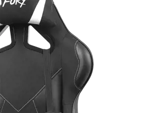NATEC Fury žaidimų kėdė Avenger L juoda-balta