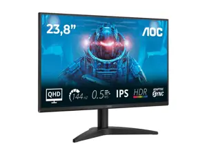 AOC | Q24B36X | 24 " | IPS | QHD | 16:9 | 144 Hz | 4 ms | 2560 x 1440 pixels | 300 cd/m² | HDMI ports quantity 1 | Black