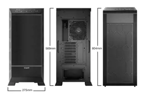 Būkite tylūs! DARK BASE PRO 901 | Juoda, Full Tower, Kompiuteris, Juoda, ATX, EATX, micro ATX, Mini-ATX, XL-ATX, Aliuminis, Stiklas, Plienas, Žaidimams