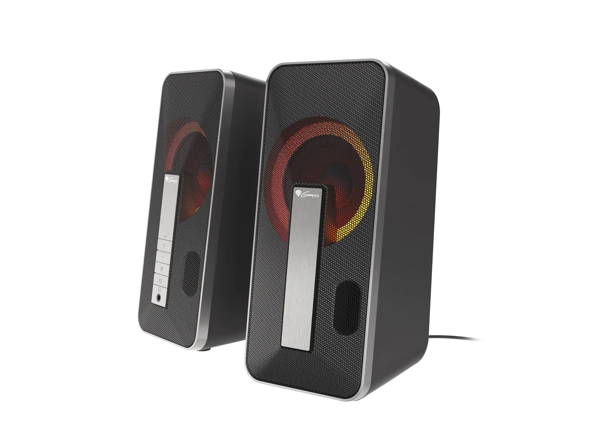 NATEC Genesis kompiuterio garsiakalbiai 2.0 Helium 100BT RGB USB