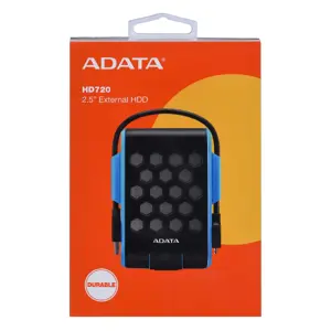 "ADATA DashDrive AHD720-2TU3-CBL" išorinis kietasis diskas (2 TB; 2,5"; USB 3.0; 5400 aps./min; mėlyna spalva)