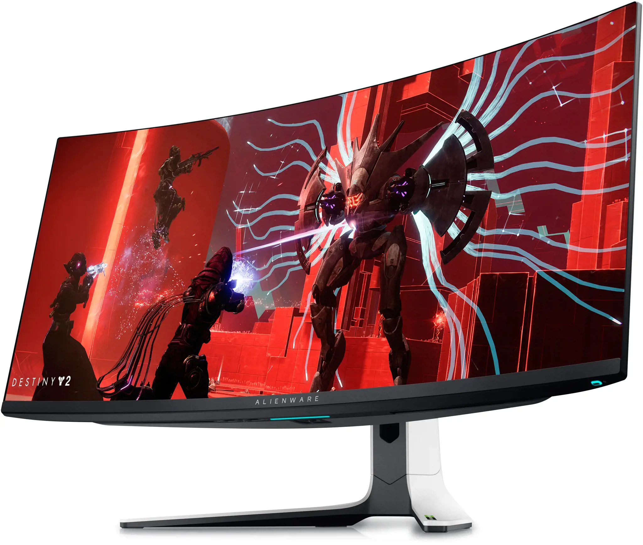 "Alienware AW3423DW", 86,8 cm (34,2"), 3440 x 1440 taškų, "Quad HD", OLED, 0,1 ms, balta, juoda