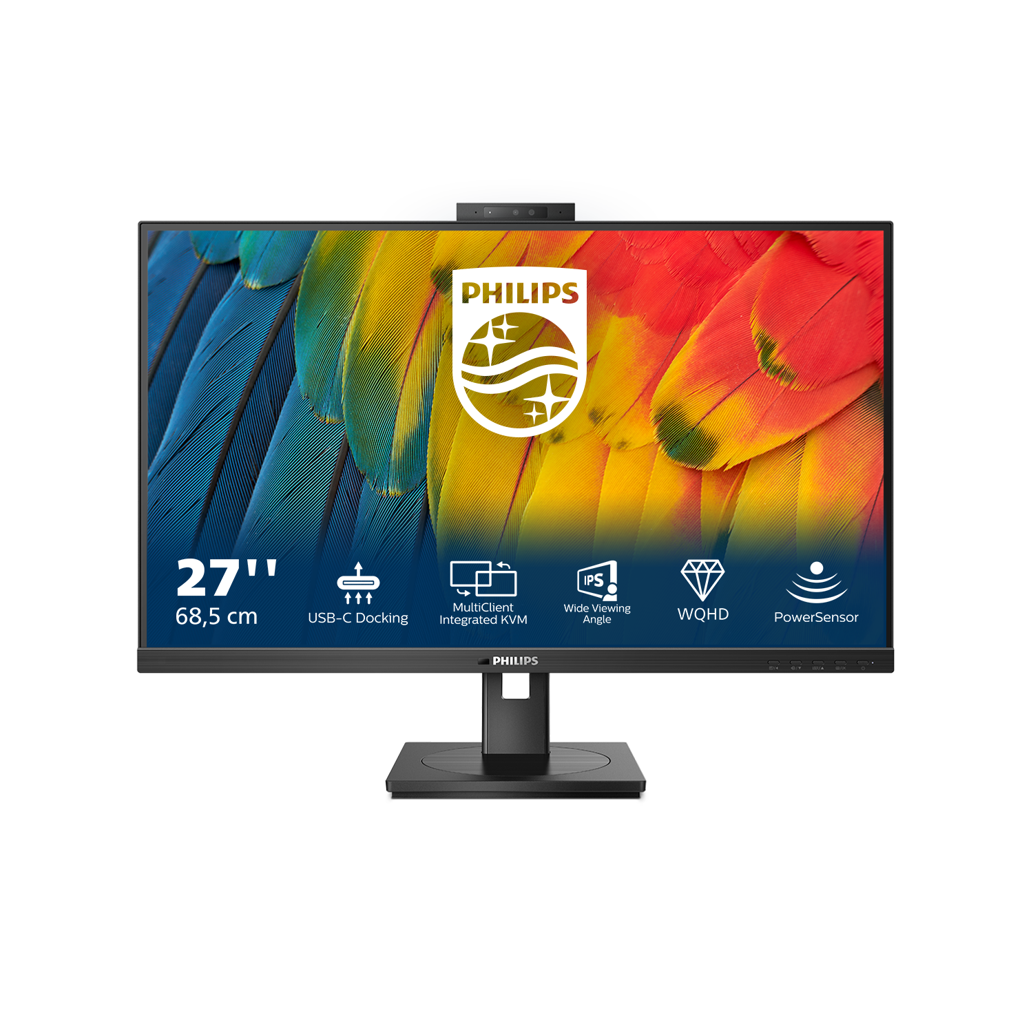 Monitorius PHILIPS 27B1U5601H/00 27inch 2560x1440 QHD LCD TFT monitor HDMI DP USB