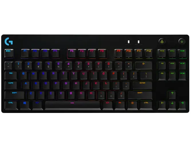 LOGITECH G PRO TKL laidinė mechaninė žaidimų klaviatūra - BLACK - US INT'L - USB - CLICKY