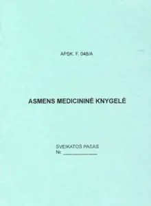 Asmens medicininė knygelė, A6 (12)