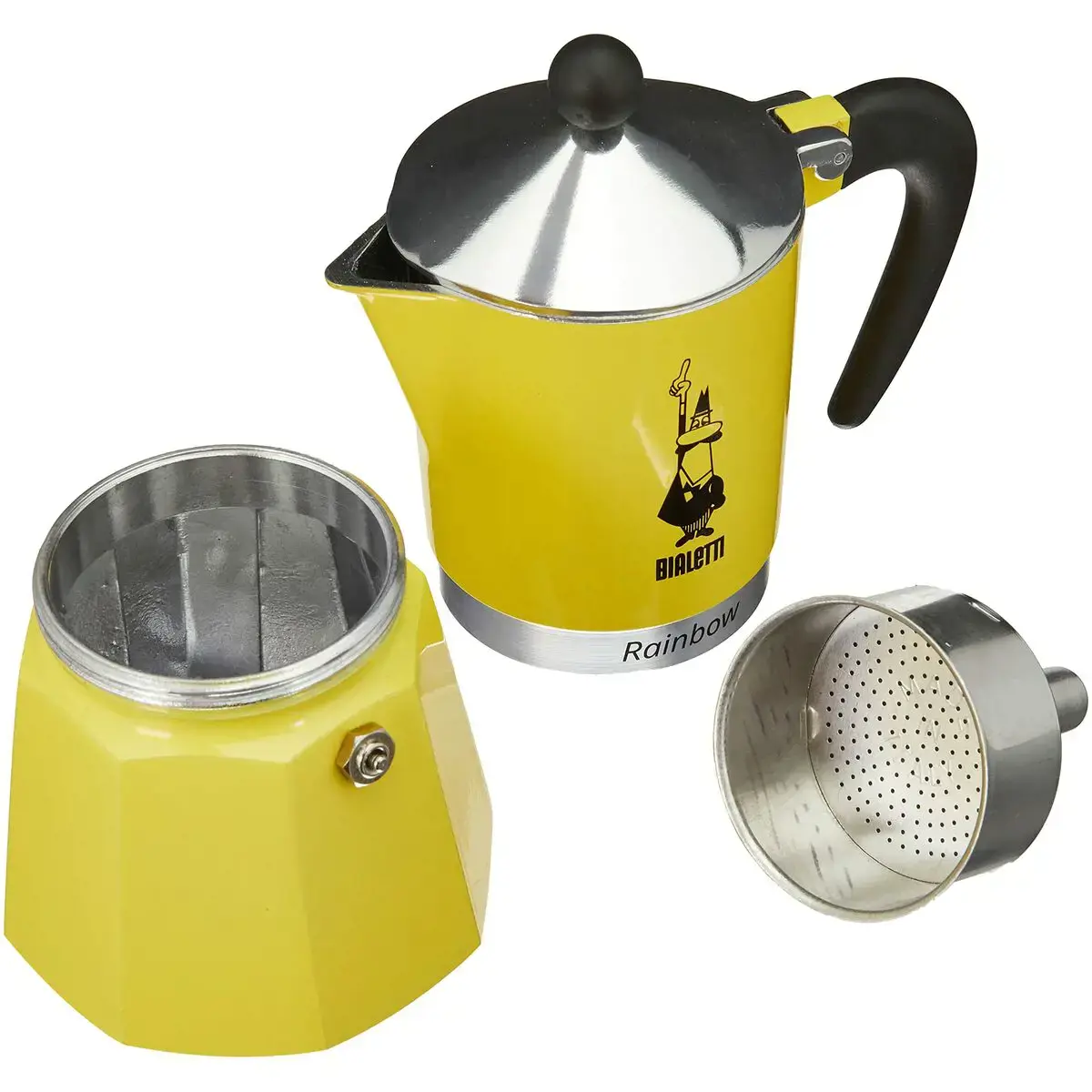 Kavos aparatas BIALETTI RAINBOW 6TZ 300 ml Geltonas