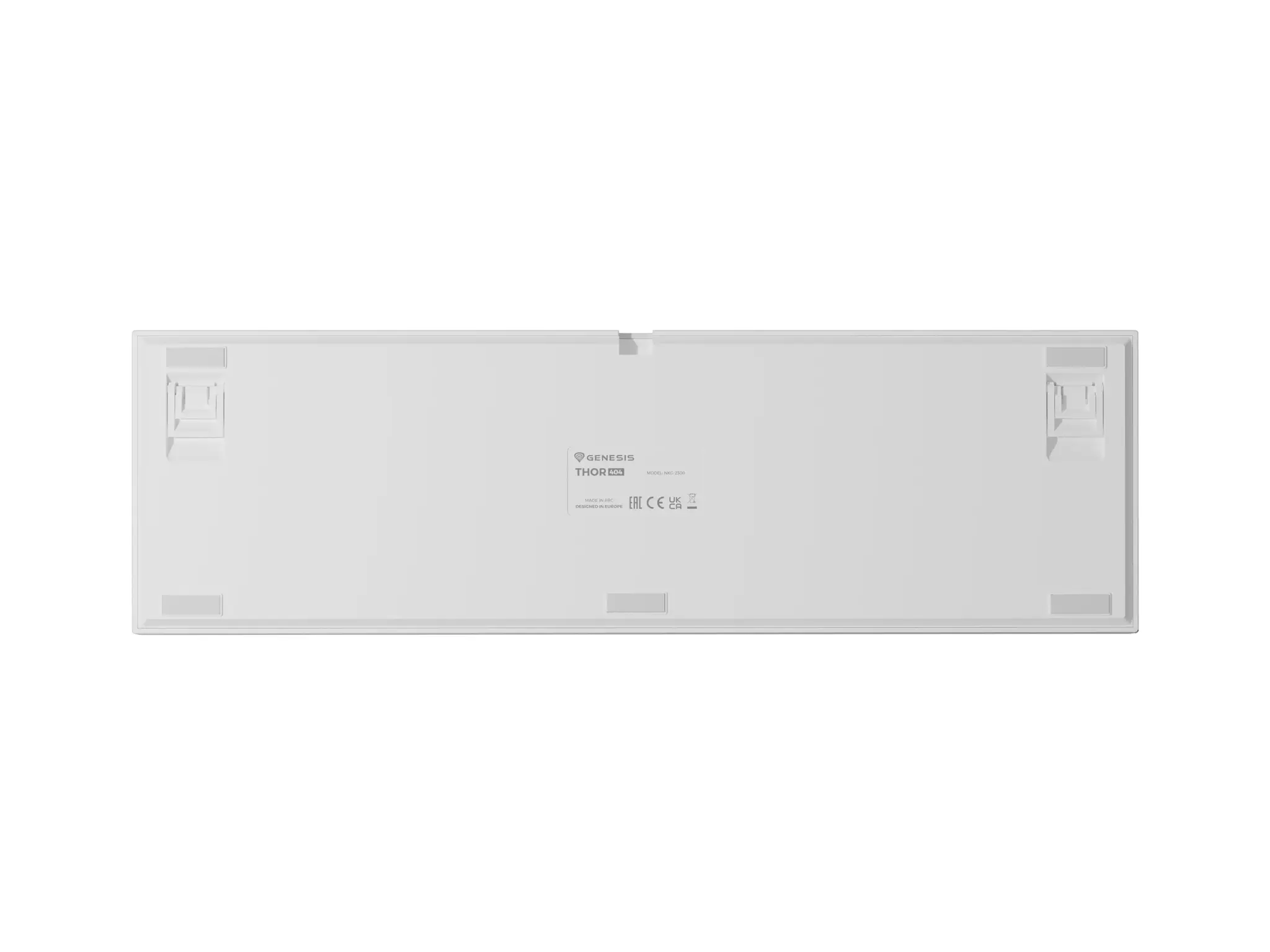 Genesis Thor 404 | Mechanical Gaming Keyboard | Wired | US | Outemu Peach Silent | White