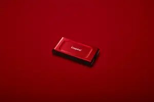 Kingston Technology 2TB XS1000 Red External USB 3.2 Gen 2 Portable Solid State Drive, 2 TB, USB Type-C, 3.2 Gen 2 (3.1 Gen 2), 1050 MB/s, Red