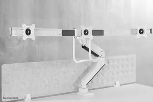 "Neomounts by Newstar" Pasirinkite "Neomounts" monitoriaus laikiklį ant stalo, tvirtinimas per laikiklį, 6 kg, 43,2 cm (17"), 68,6 cm (27"), 100 x 100 mm, baltas