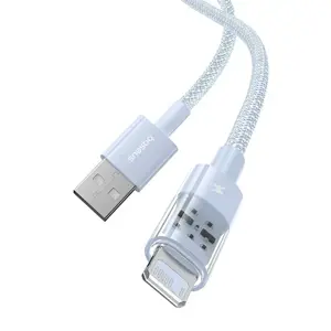 Baseus Gem USB to IP 2.4A fast charging cable 2 m Blue