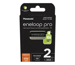 Panasonic Eneloop Pro AAA 930mAh rechargeable - 2 pcs