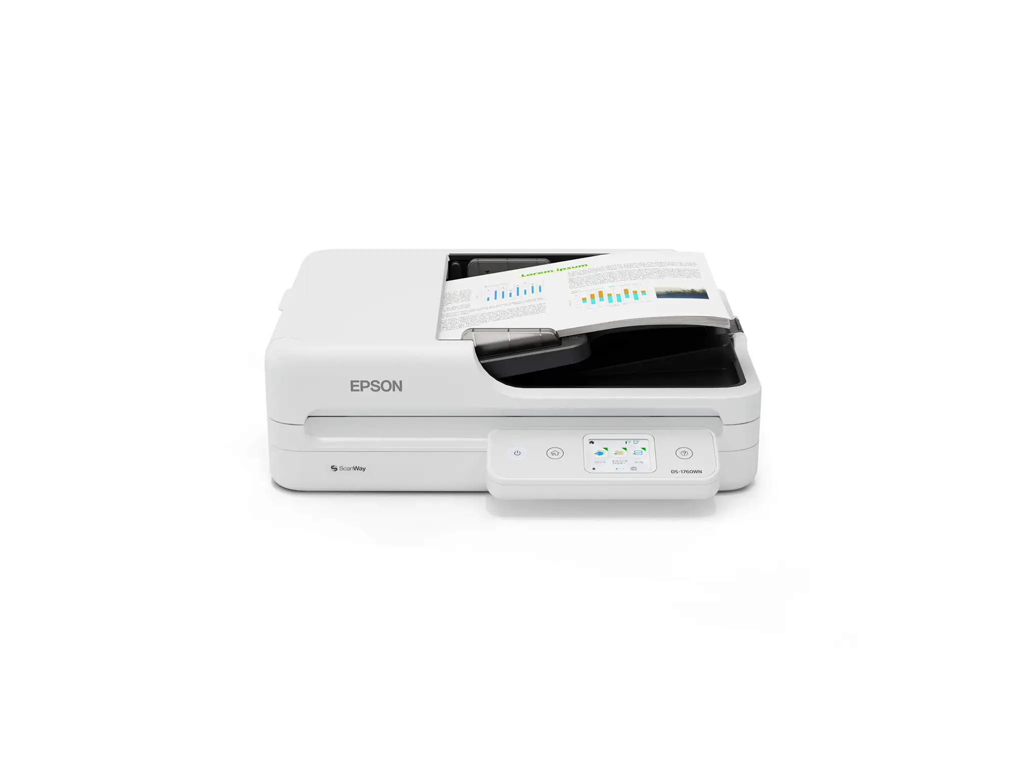 Epson WorkForce DS-1760WN Skeneris A4 Colour 60 ppm, Duplex, Flatbed, ADF, USB, Wi-Fi, Ethernet LAN