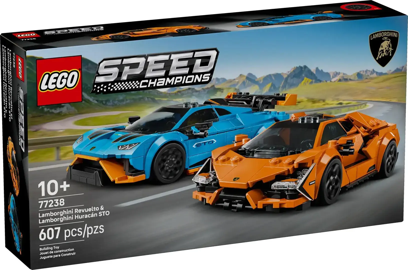 LEGO SPEED CHAMPIONS 77238 Lamborghini Revuelto & Huracán STO