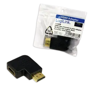 LOGILINK AH0008 LOGILINK - HDMI adapteris kampu - HDMI vyriškas adapteris