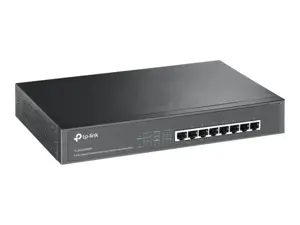 TP-Link TL-SG1008MP, nevaldomas, Gigabit Ethernet (10/100/1000), maitinimas per Ethernet (PoE), montuojamas į stovą, 1U