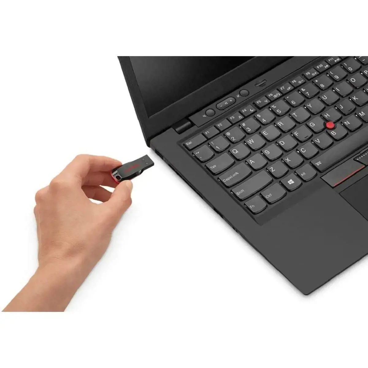 USB atmintinė SanDisk SDCZ50-016G-B35 Black Black/Red 16 GB