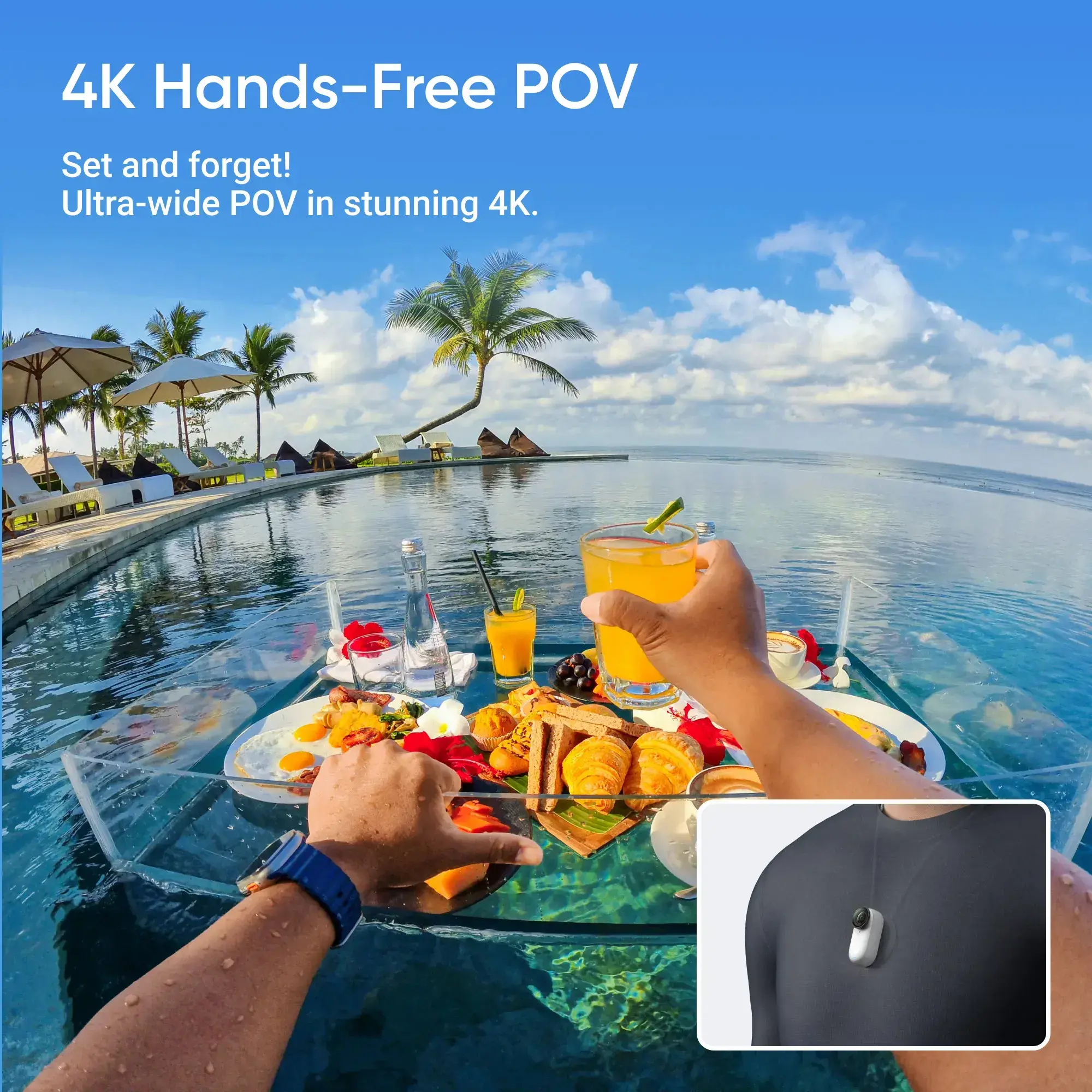 ACTION CAMERA GO 3S 128GB/MIDN. BLACK CINSAATA INSTA360