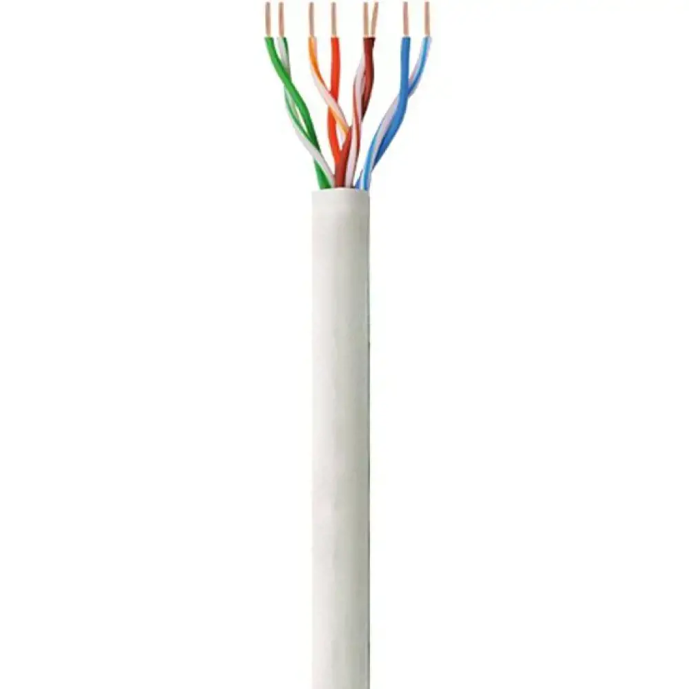 TECHLYPRO 022571 TechlyPro UTP Cat6 kabelis 4x2 su vijomis CCA 305 m dėžutė pilka