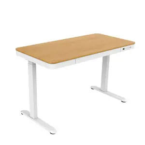 Reguliuojamo aukščio rašomasis stalas ET119W-C White/Oak