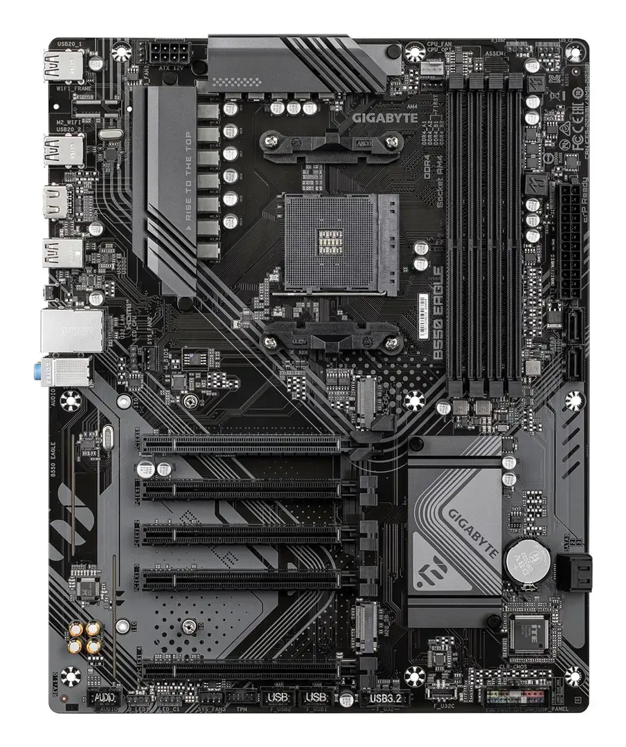 Mainboard GIGABYTE AMD B550 Socket AM4 ATX RAM DDR4-SDRAM 4xSlots 2xNumber of M.2 (M) slots B550 EAGLE B550EAGLE1.0