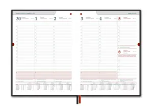 Kalendorius STANDARD 2026, PVC, A4, juoda (Baltic)