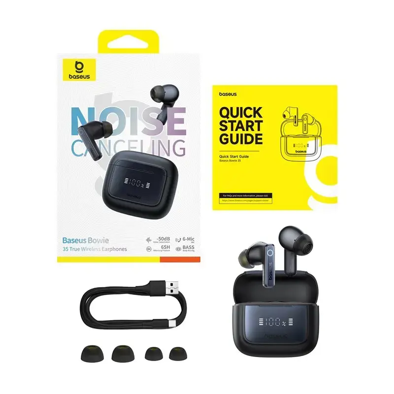 Baseus Bowie 35 - wireless TWS headphones, black