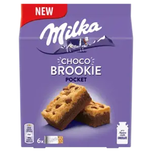 Pyragaičiai MILKA Choco Brookie Pocket, 6vnt.,  132 g
